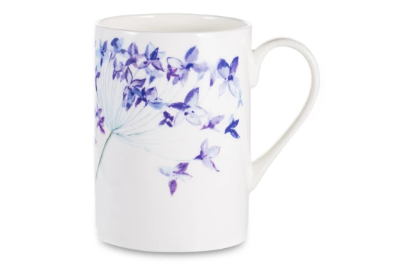 Кружка Just Mugs Norfolk Цветы №2 400 мл, фарфор костяной