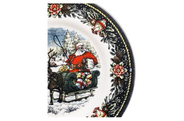 Тарелка закусочная Royal Stafford Сани Деда Мороза 21 см, фаянс