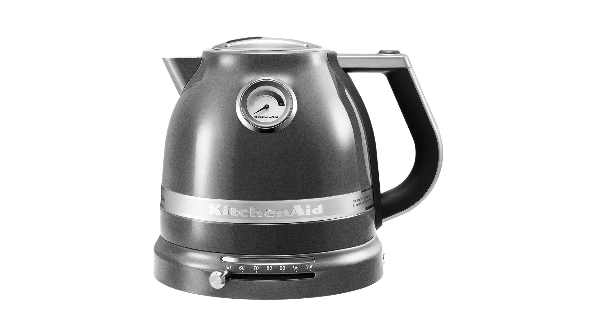 Чайник электрический KitchenAid Artisan 1,5 л, серебряный медальон, 5KEK1522EMS