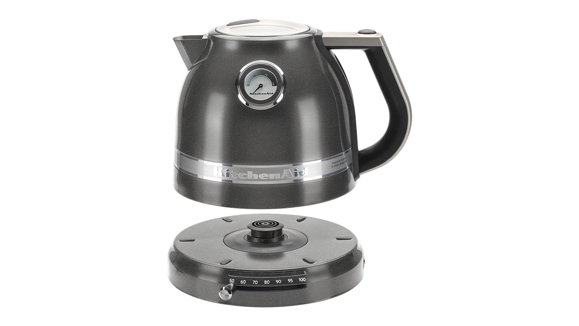 Чайник электрический KitchenAid Artisan 1,5 л, серебряный медальон, 5KEK1522EMS