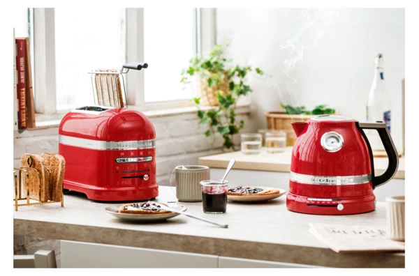 Тостер для 2 тостов KitchenAid Artisan 1250 Вт, красный, 5KMT2204EER