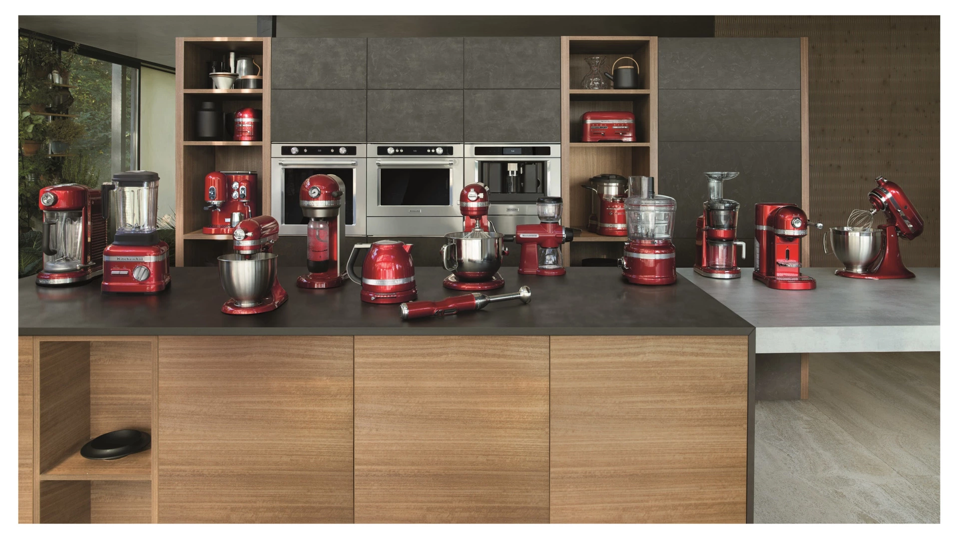 Тостер для 2 тостов KitchenAid Artisan 1250 Вт, красный, 5KMT2204EER