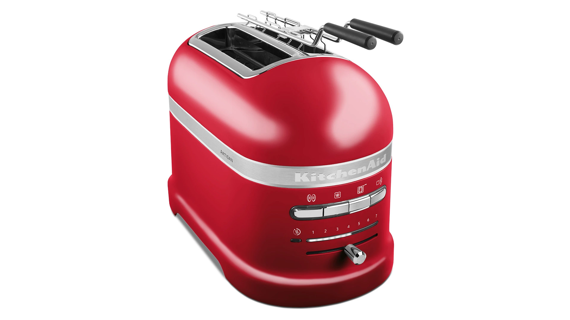 Тостер для 2 тостов KitchenAid Artisan 1250 Вт, красный, 5KMT2204EER