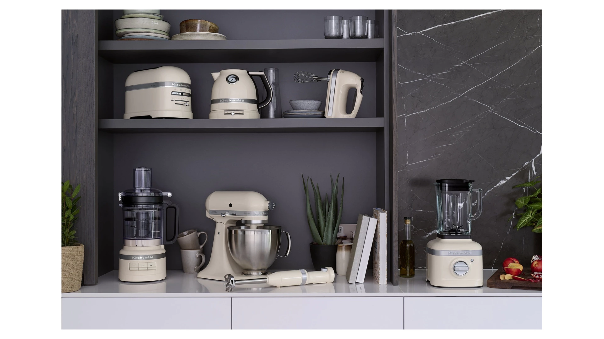 Тостер для 2 тостов KitchenAid Artisan 1250 Вт, 5KMT2204EAC, кремовый