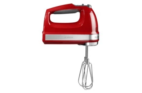 Миксер ручной KitchenAid 85 Вт, 9 скоростей, 4 насадки, красный, 5KHM9212EER