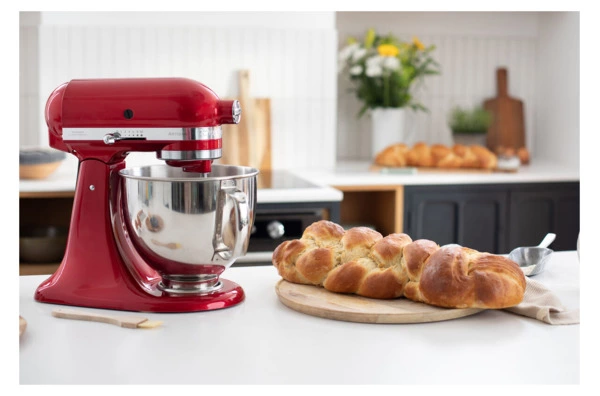 Миксер планетарный KitchenAid Artisan 4,8 л, 4 насадки, экран, 2 чаши, 5KSM175PSECA, карам.яблоко