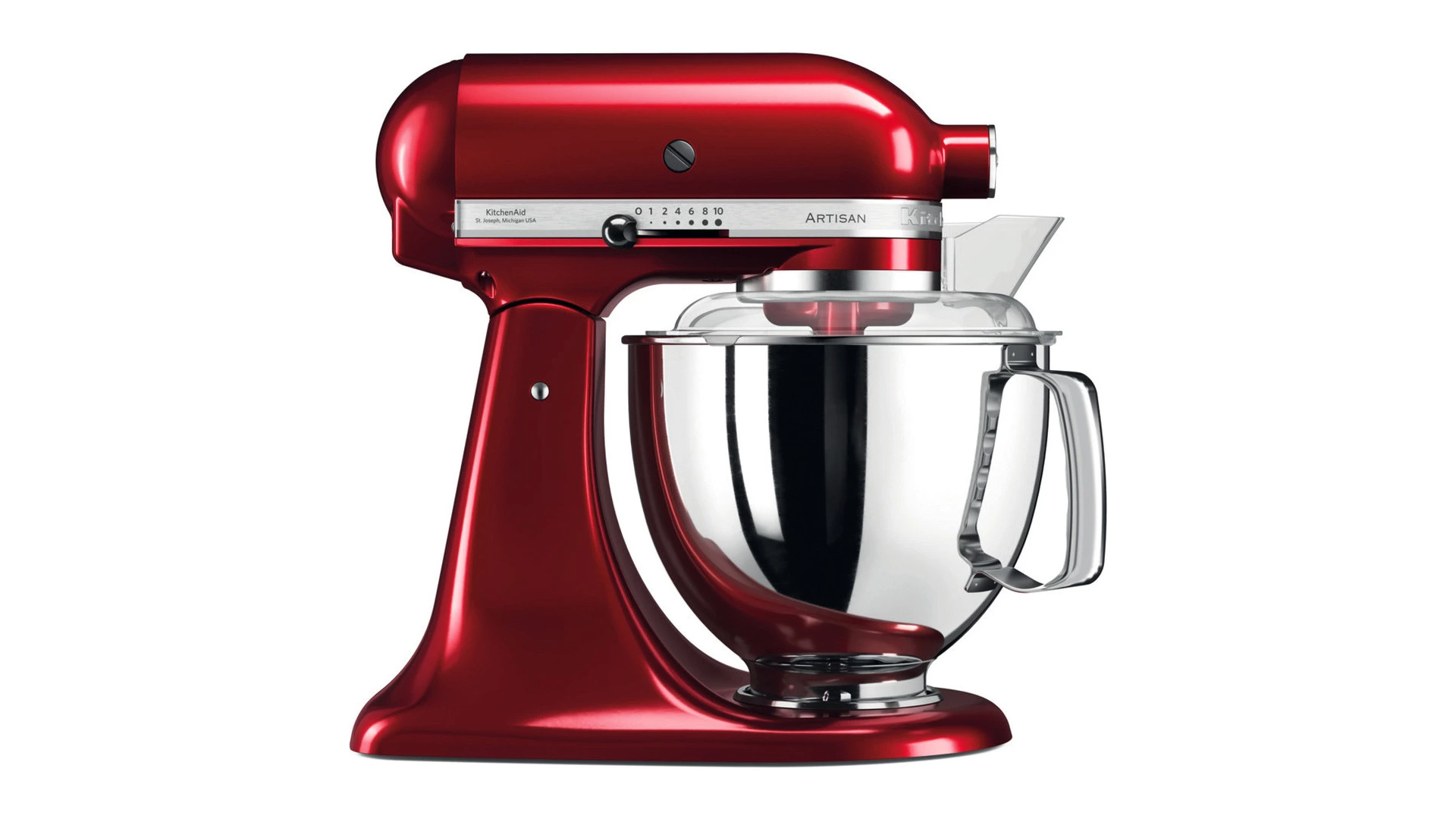 Миксер планетарный KitchenAid Artisan 4,8 л, 4 насадки, экран, 2 чаши, 5KSM175PSECA, карам.яблоко