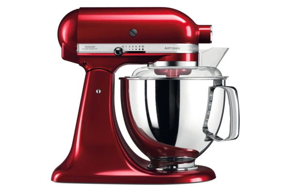 Миксер планетарный KitchenAid Artisan 4,8 л, 4 насадки, экран, 2 чаши, 5KSM175PSECA, карам.яблоко