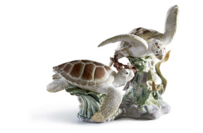 Фигурка Lladro Морские черепахи 44х36 см, фарфор