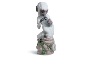 Фигурка Lladro Обезьяна 8х19 см, фарфор