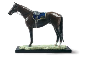 Фигурка Lladro Чемпион по имени Deep Impact 57х46 см, фарфор