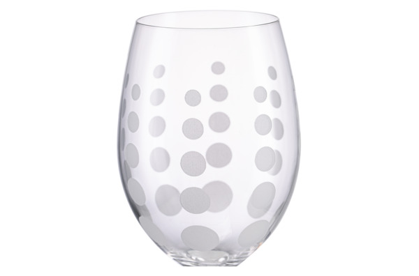 Набор бокалов для красного вина Mikasa Cheers 685 мл, 4 шт, хрустальное стекло, серебристый декор