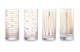 Набор стаканов для воды Mikasa Cheers 470 мл, 4 шт, стекло, золотистый декор, п/к