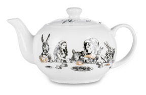 Чайник V&A Алиса в стране чудес 450 мл, фарфор костяной, п/к