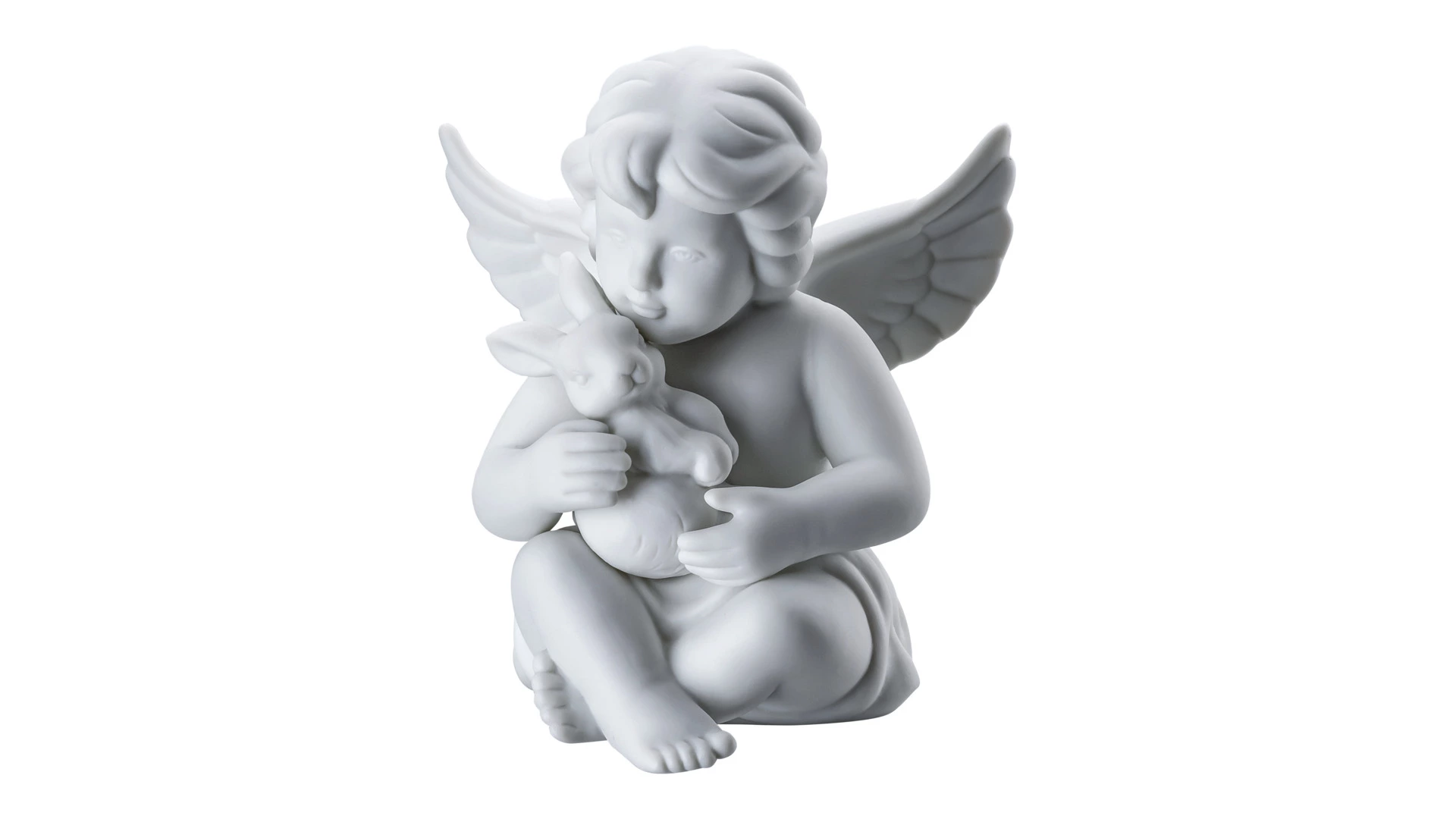 Фигурка Rosenthal Ангел с зайчиком 10 см, фарфор