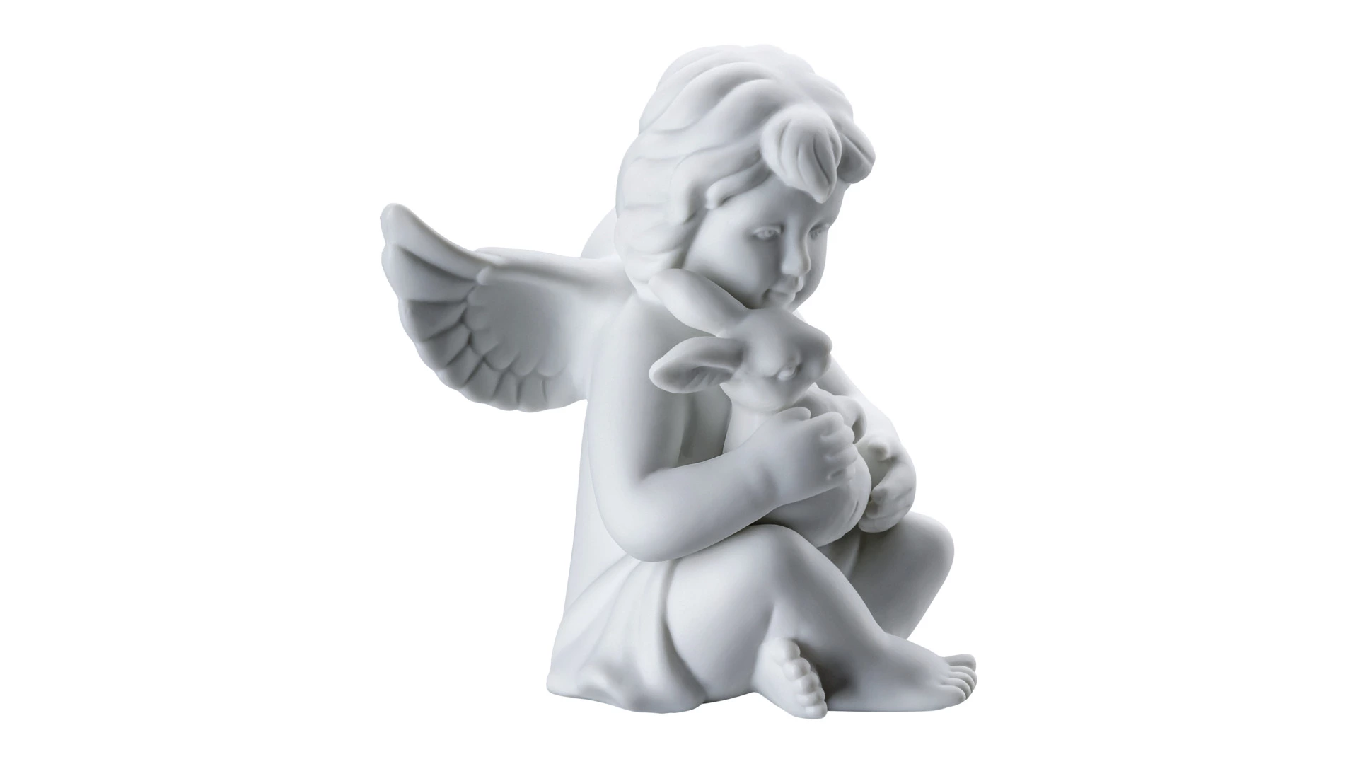 Фигурка Rosenthal Ангел с зайчиком 10 см, фарфор
