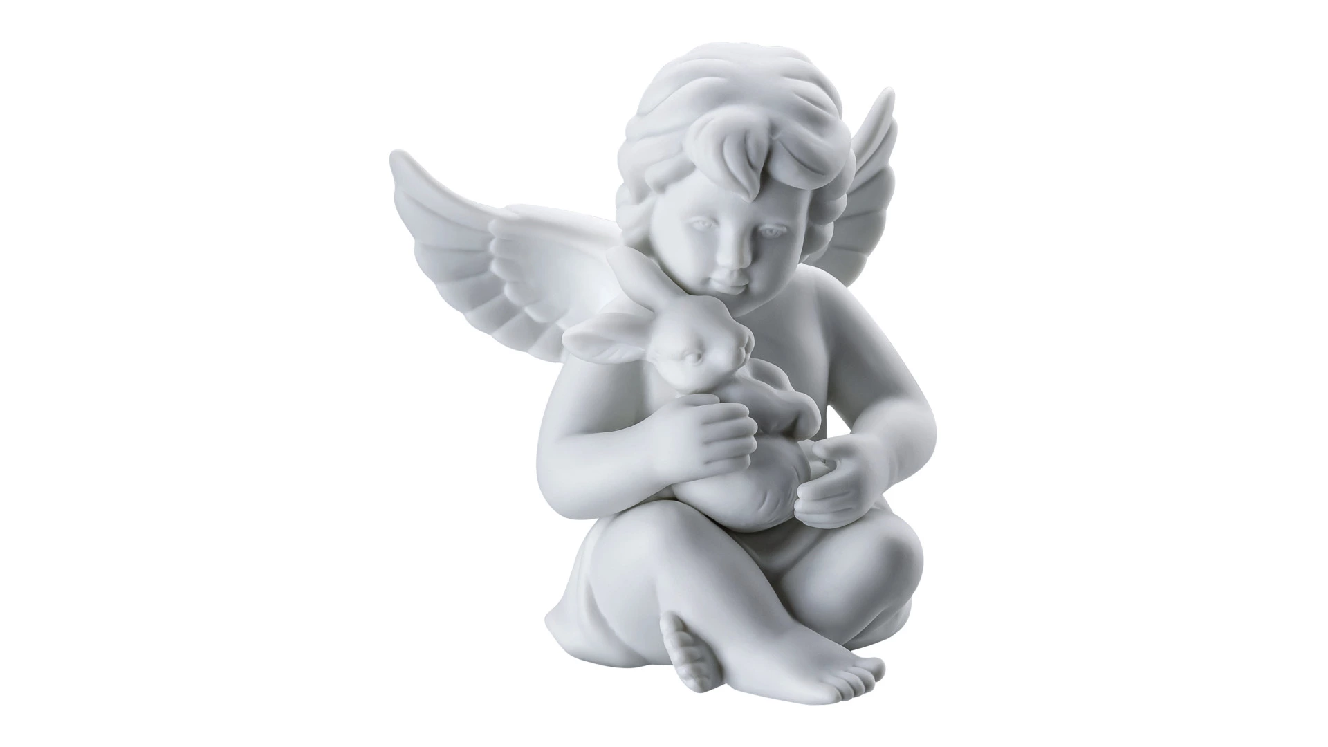 Фигурка Rosenthal Ангел с зайчиком 10 см, фарфор
