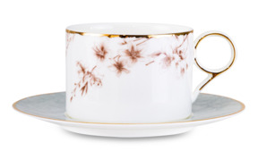 Чашка чайная с блюдцем Mix&Match Home Аурелия, фарфор