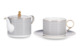 Набор эгоист Mix&Match Home Вола, чайник 300 мл, чашка чайная 200 мл, блюдце 16 см, фарфор, п/к