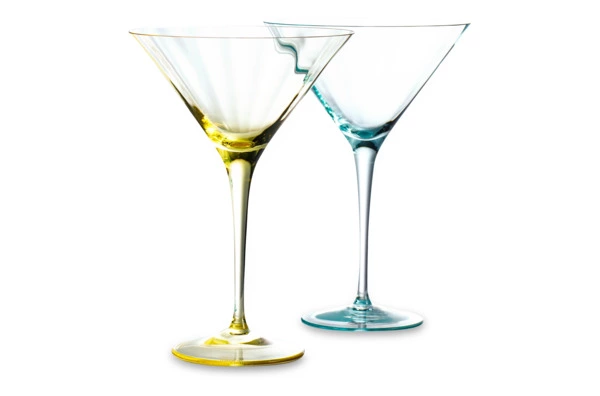 Набор бокалов для мартини Moser Оптик 290 мл, 2 шт, берил, эльдор, п/к