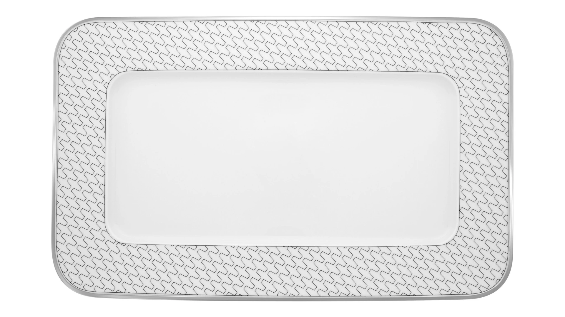 Блюдо прямоугольное Vista Alegre Трассо 34x21 см, фарфор
