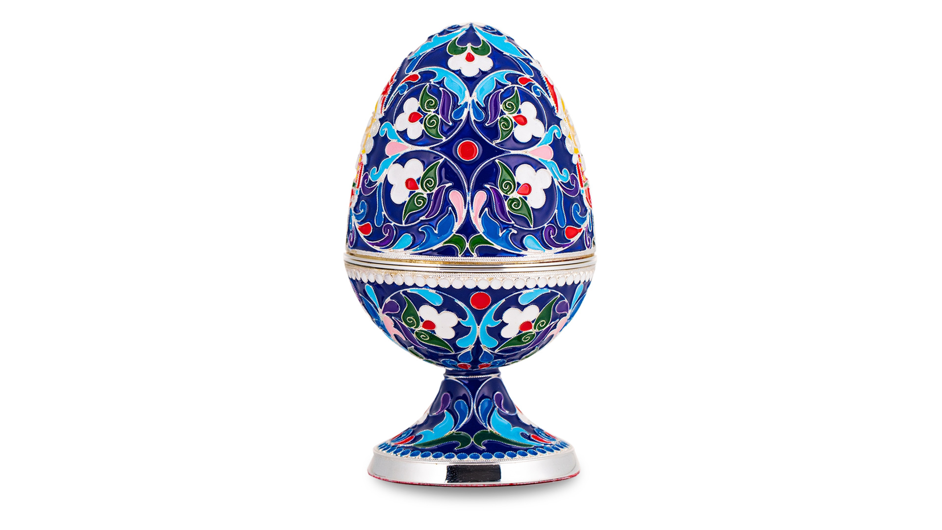 Шкатулка яйцо Русские самоцветы Щелкунчик 194,41 г, медь