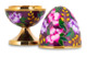Шкатулка яйцо Русские самоцветы Лилия 212,38 г, медь