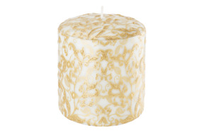 Свеча интерьерная Pernici Les Sens Floreale Ivory Gold 700 г, столб 11х10 см, п/к
