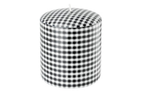 Свеча интерьерная Pernici  Quadretto Black&White 700 г, столб 11х10 см, п/к