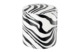 Свеча интерьерная Pernici Zebra Black&White 700 мл, столб 11х10 см, п/к