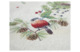 Скатерть прямоугольная Mix&Match Home Новогодние друзья Снегири 140х280 см, гобелен, серебристый
