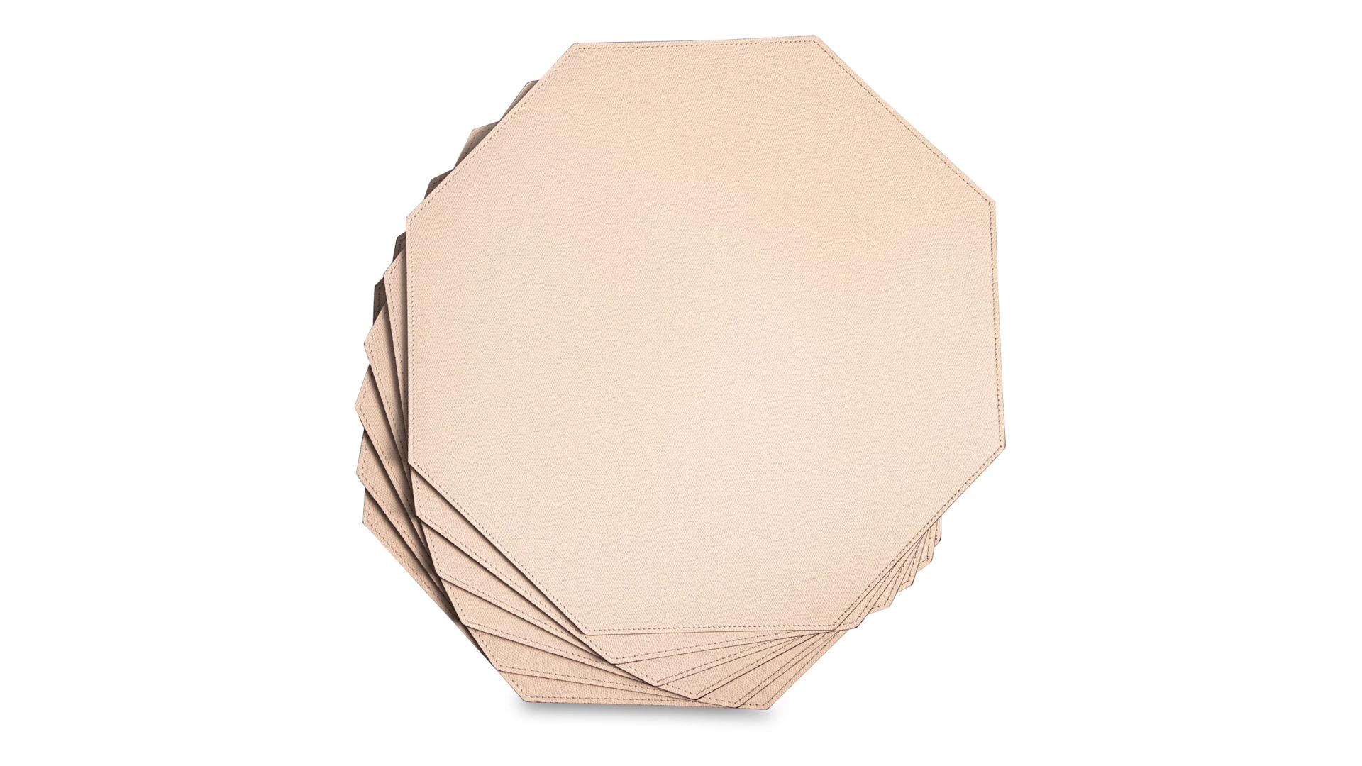 Набор салфеток подстановочных восьмиугольных GioBagnara Октагонал 40х40 см, 1 строчка, 6 шт, пудра