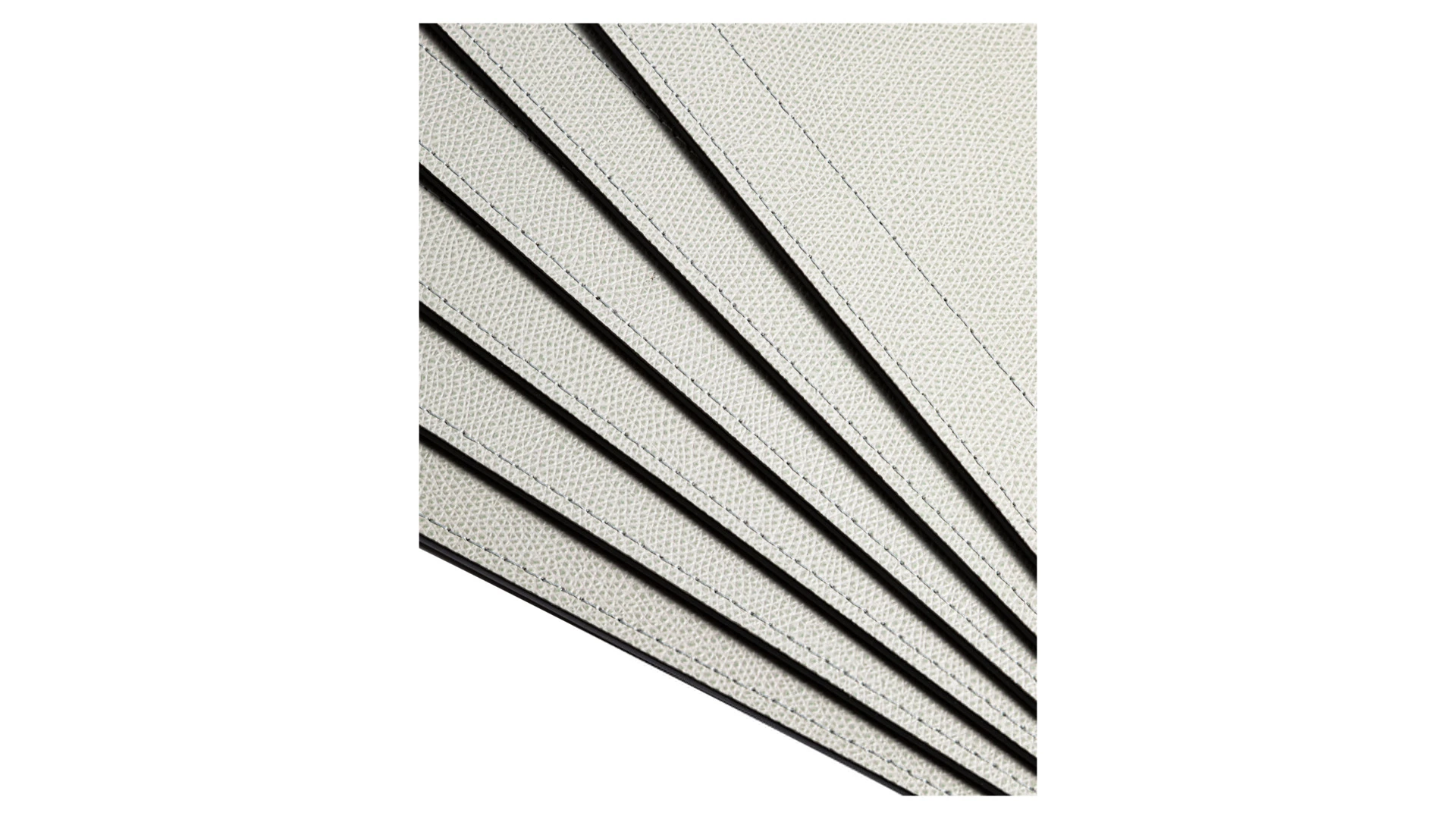 Набор салфеток подстановочных прямоугольных с закруг углами GioBagnara Ванни, 6 шт, 46х34 см, серый