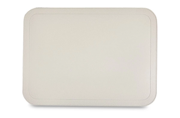 Салфетка подстановочная с закругленными углами Giobagnara Ванни 46х34 см, 2 строчки, светло-серая