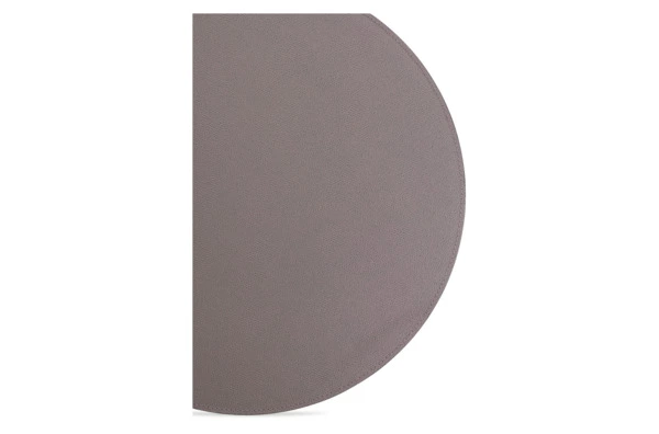 Салфетка подстановочная круглая GioBagnara 40 см, 1 строчка, дымчатая