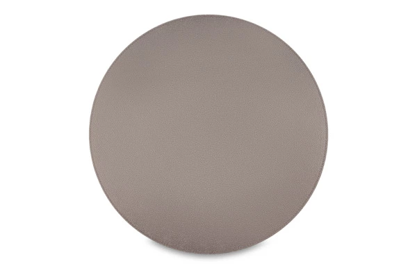 Салфетка подстановочная круглая GioBagnara 40 см, 1 строчка, титан