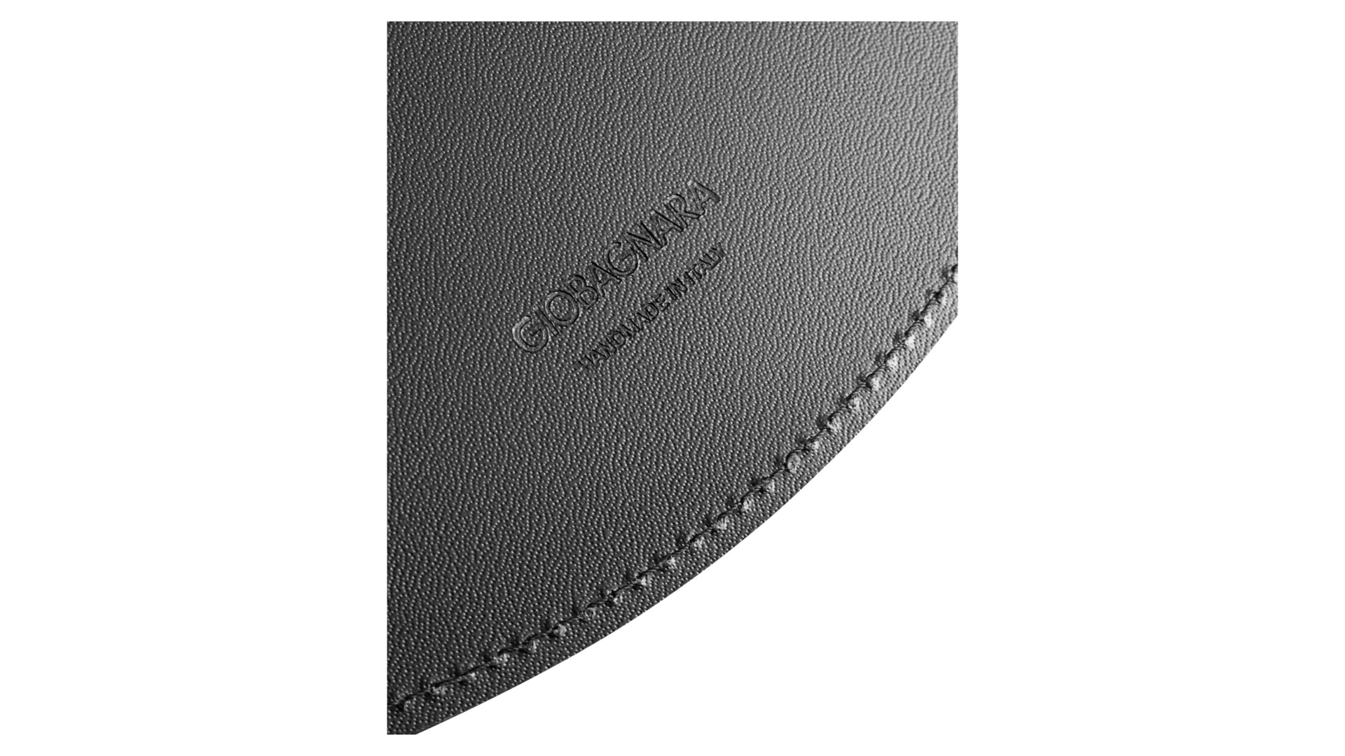 Салфетка подстановочная круглая GioBagnara 40 см, 1 строчка, титан