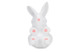 Держатель для смартфона Claystreet Кролики Малыш-Пухлик №1, 18,5 см, фарфор, белый, розовые вставки