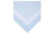 Набор салфеток-плейсматов с рамкой Moltomolto Элегия 46 см, 2 шт, лен, голубой с белым, п/к