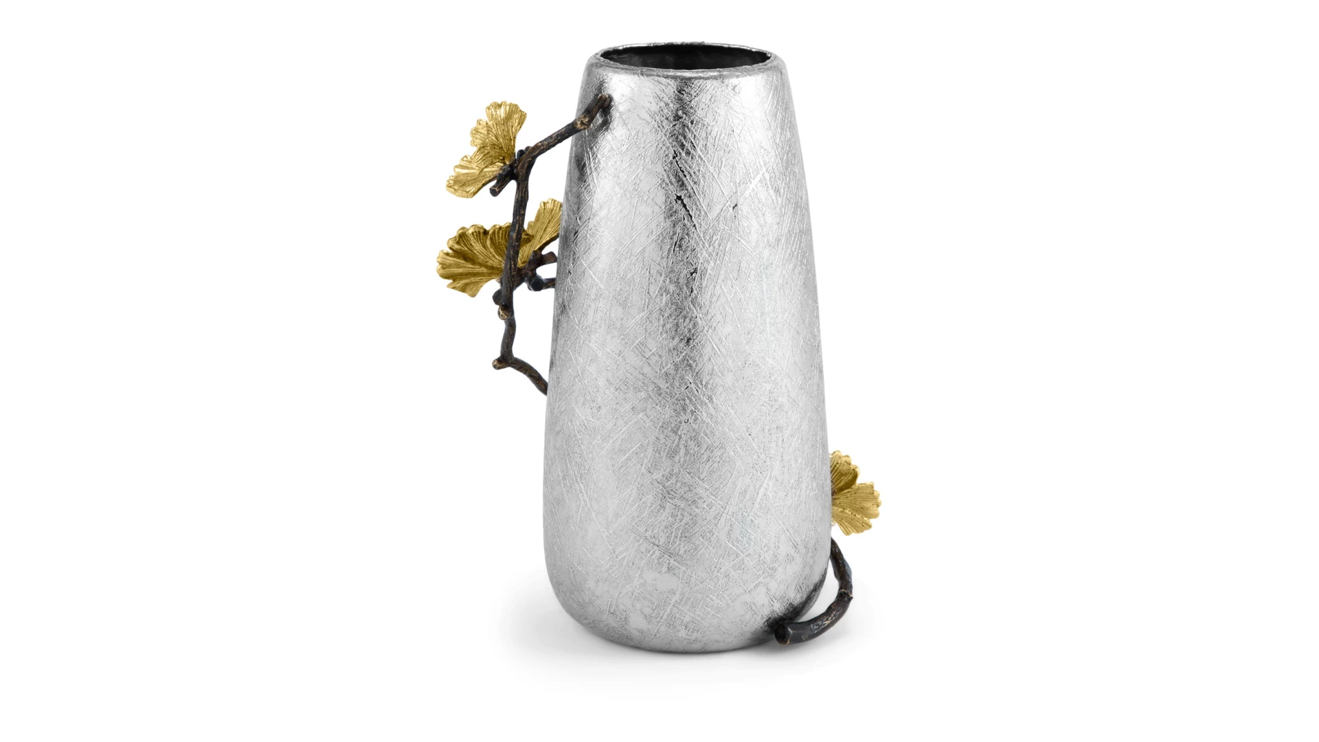 Ваза Michael Aram Бабочки Гинкго 15х14х20 см 1,3 л, сталь нержавеющая