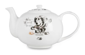 Чайник V&A Алиса в стране чудес 1,1 л, фарфор костяной, п/к