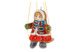 Игрушка елочная Ярославская майолика Девочка на качели 9 см, керамика