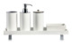 Набор аксессуаров для ванной комнаты Pinetti Посейдон 5 предметов, белый
