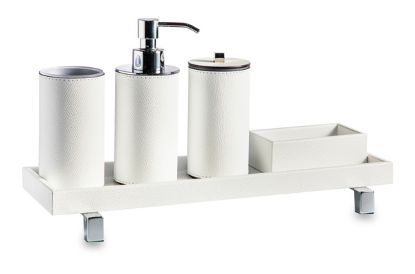 Набор аксессуаров для ванной комнаты Pinetti Посейдон 5 предметов, белый