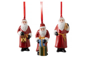Набор елочных игрушек Villeroy&Boch Nostalgic Ornaments 3,5х8 см, 3 шт, фарфор, п/к