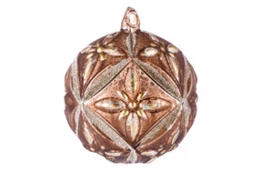 Елочная игрушка "Шар" (стекло), D10см