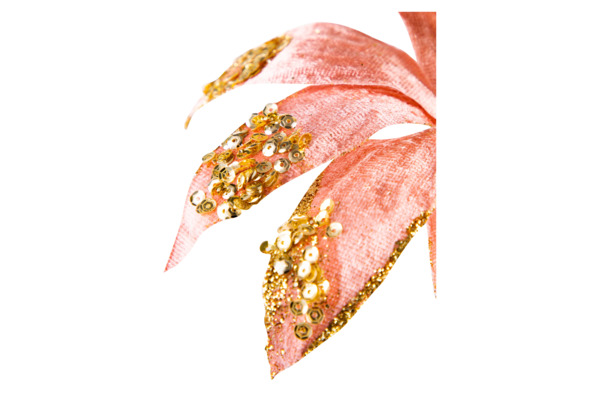 Цветок искусственный "Пуансеттия", 29 см