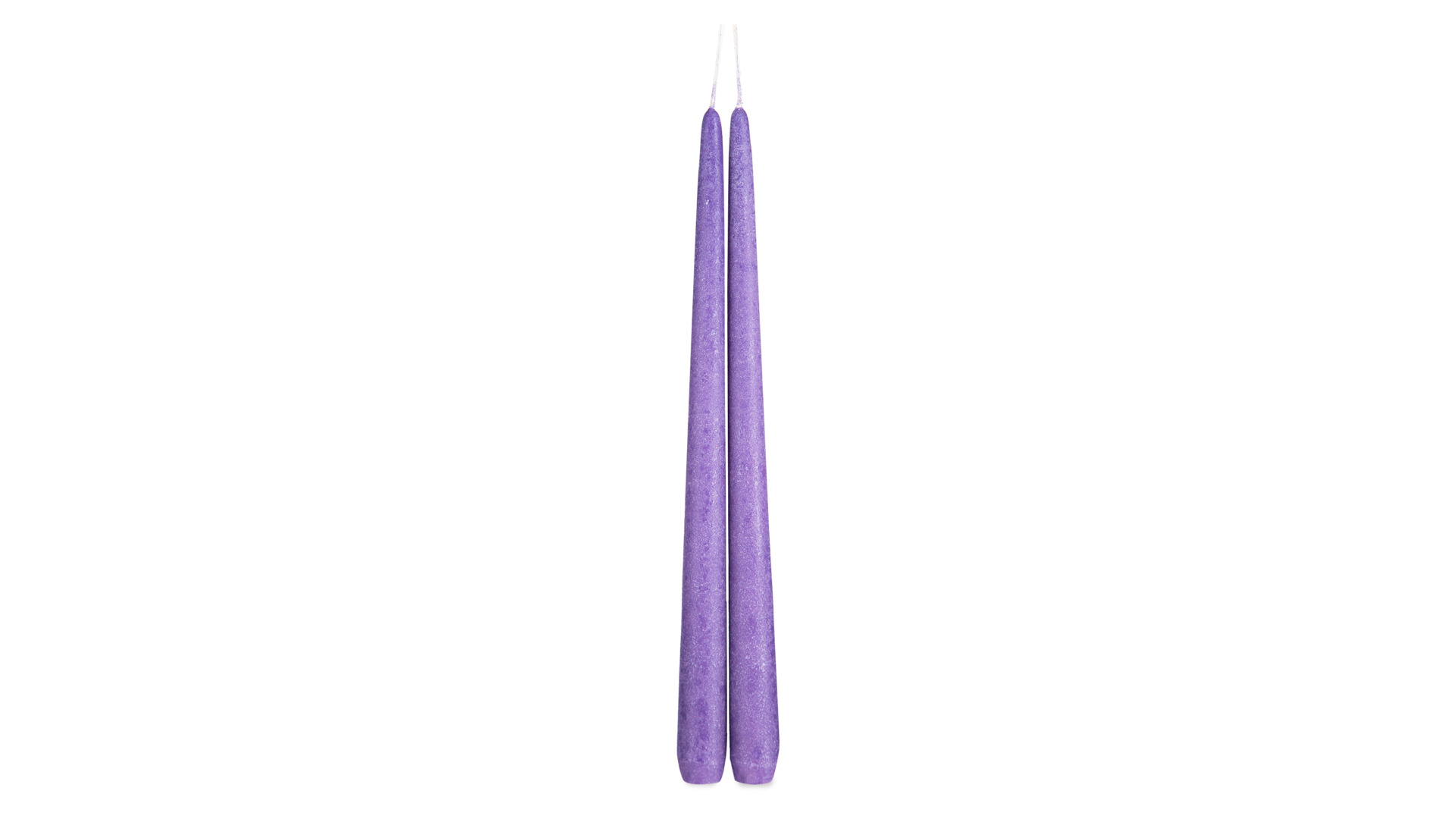 Набор свечей Luz your senses Рустик 30 см, 2 шт, фиолетовый