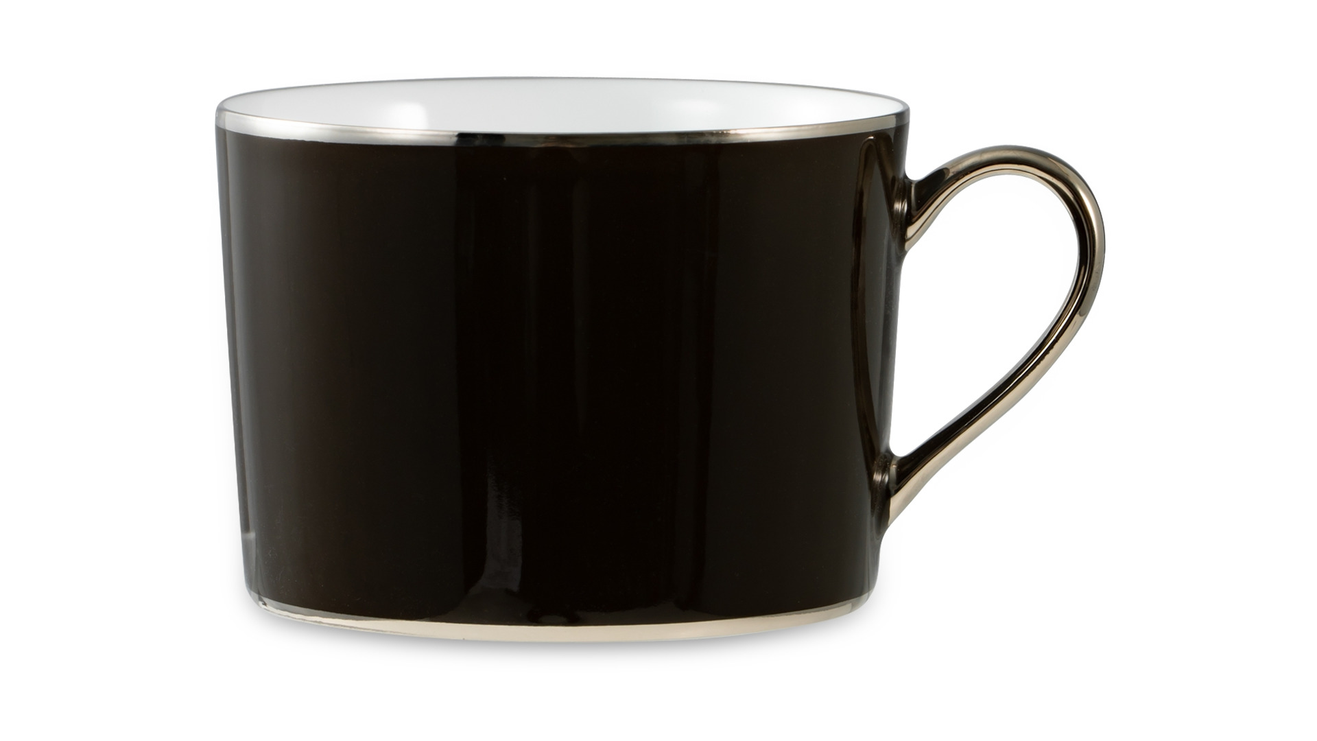 Чашка чайная с блюдцем Legle Под солнцем 150 мл, фарфор, темно-коричневая