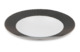 Тарелка суповая Legle Гусиная лапка 22,5 см, фарфор, черная